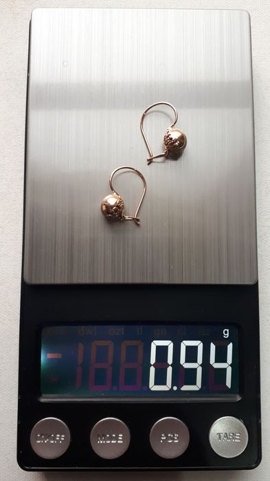 серьги золото 585-проба, 0.93-грам, , состояние отлично.
