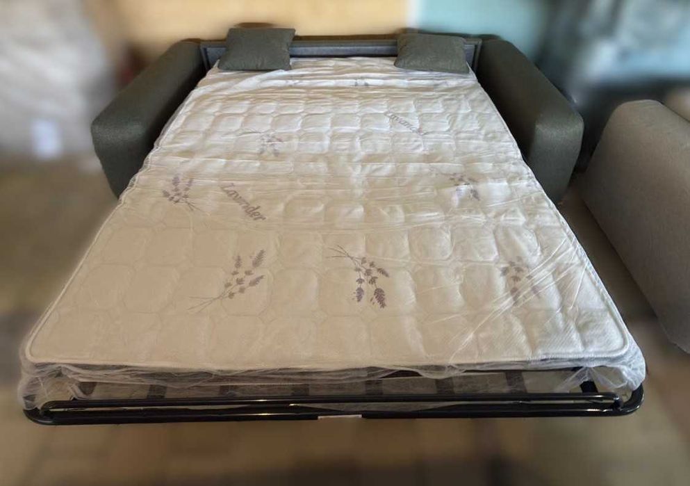 Разтегателен диван Express с матрак Dunlopillo 160 см, тъкан плат MYRA