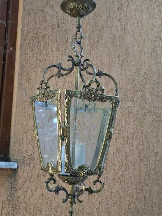 Candelabru bronz tip felinar