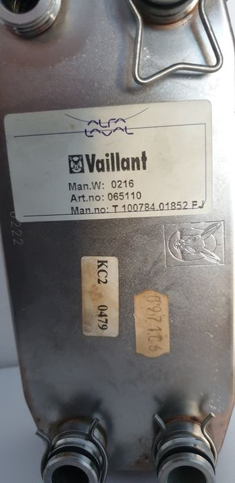 Schimbator in placi centrala termica Vaillant WUV 242/2-3