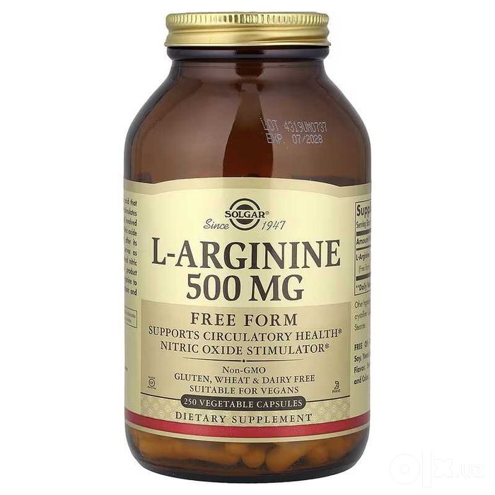 Solgar L-Arginine L-аргинин л-аргинин l-arginin л аржинин