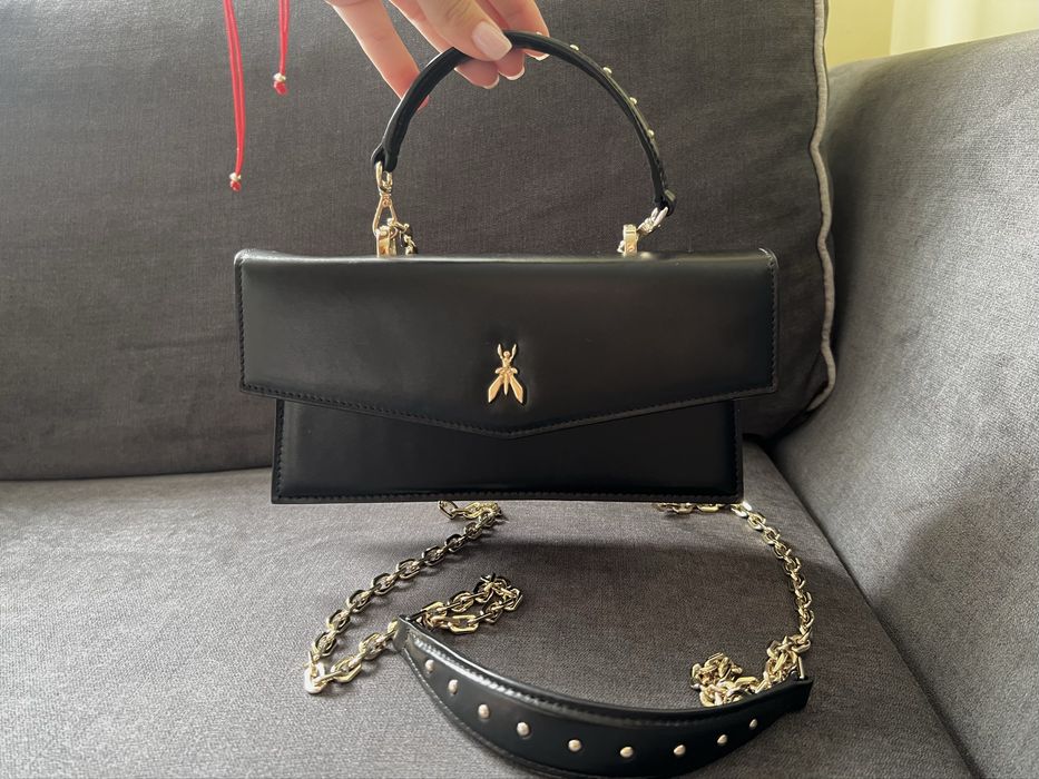 Черна чанта patrizia pepe