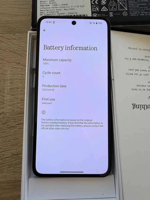nothing  phone 3a  12/256 GB NOU