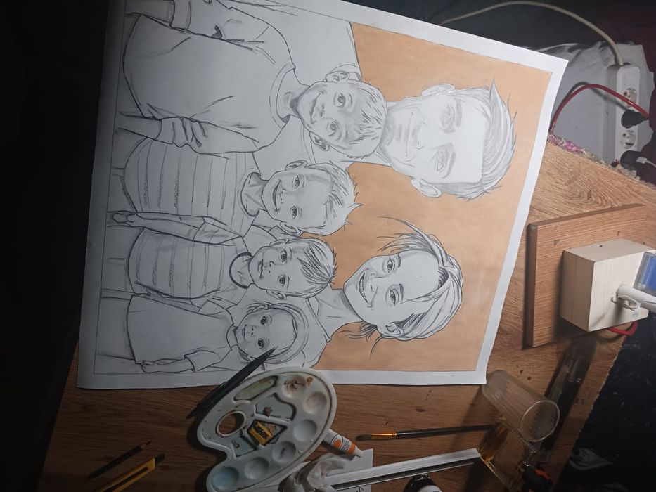 Portrete, ilustrații  tablouri de vânzare  Idei de cadouri handmade  unicat