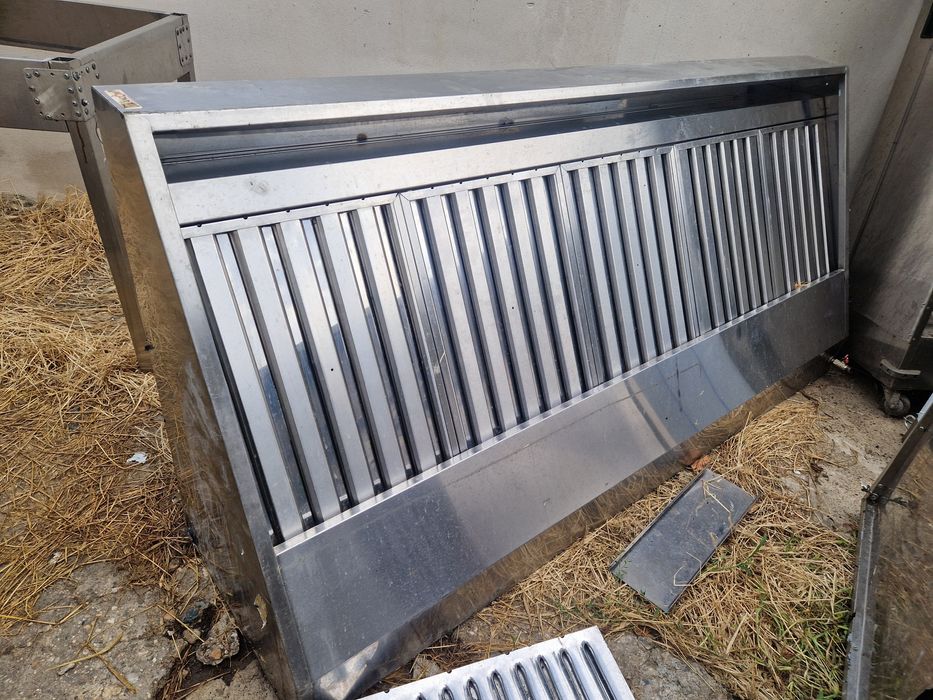 Hota inox cu filtre la.200 cm, inox gros