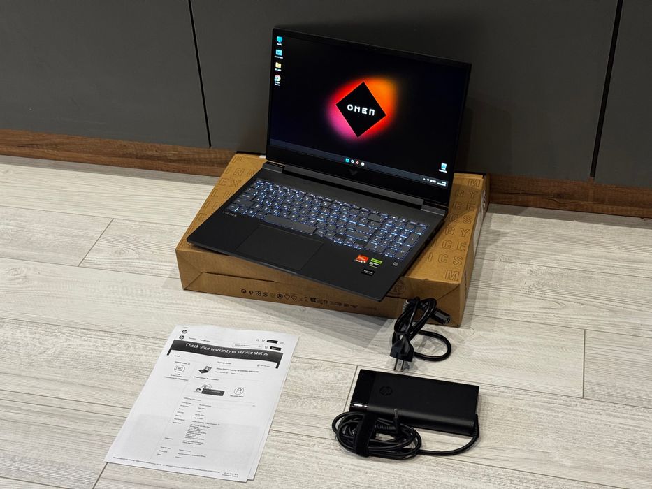 16.1 144hz /RTX 4070 8GB/Ryzen 7 7840HS /SSD/ Гаранция / RGB/ Victus