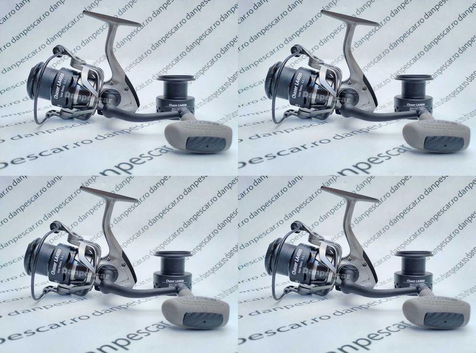 SET 4 Mulinete Feeder PRO FL CHASER LA4000 tambur Long Cast