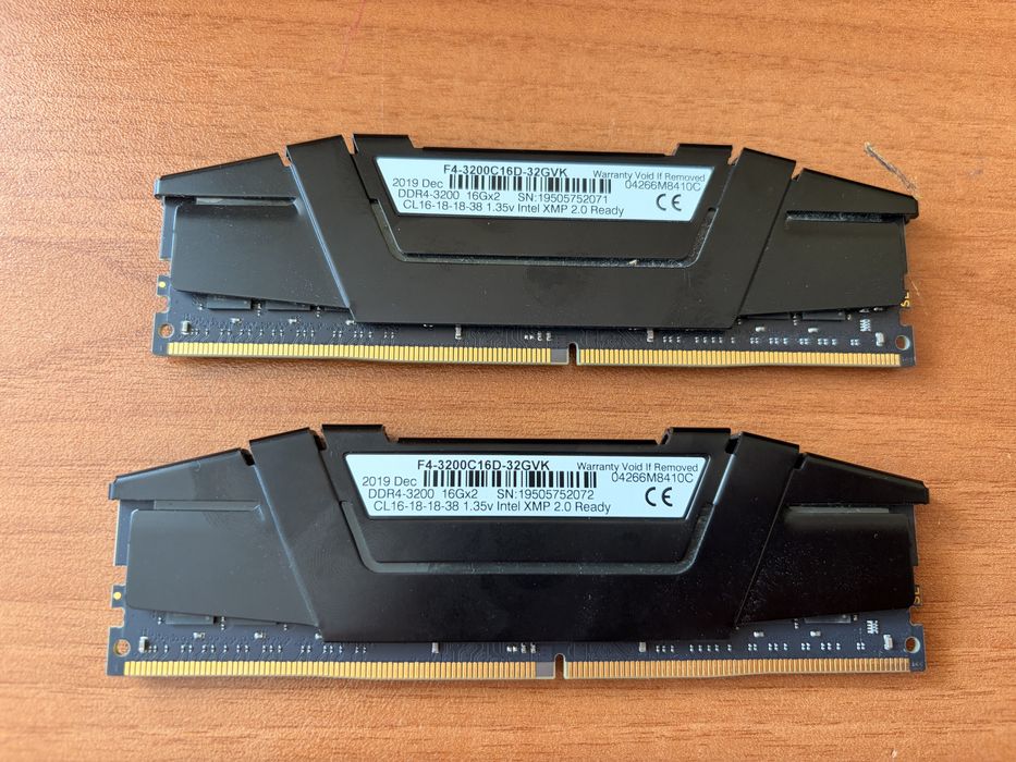 32GB DDR4 RAM памет G.Skill Ripjaws V, 32GB (2x16GB) DDR4-3200 CL16
