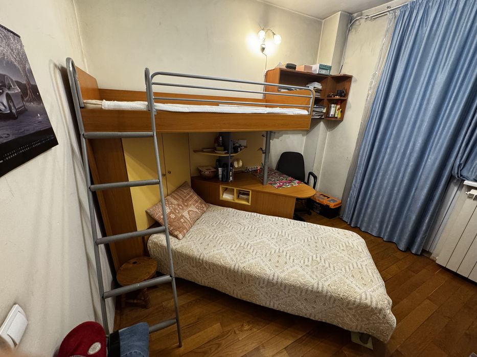 Двуетажно легло с бюро ракла и шкафчета