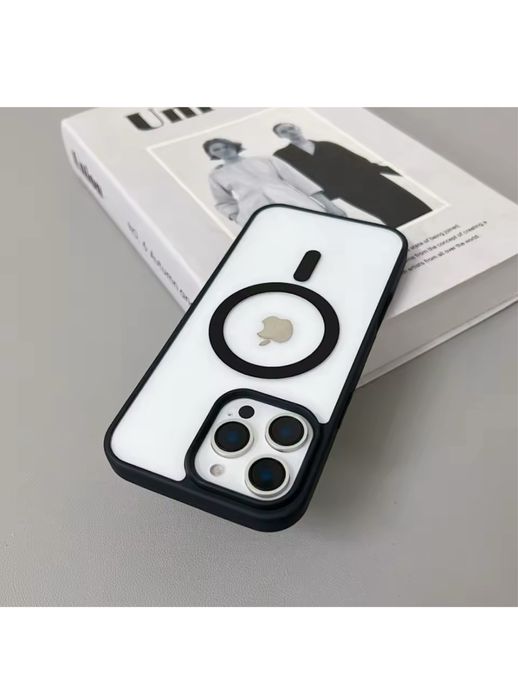 Husa Magsafe Silicon Spate Clear - Iphone 15/16E/16/PRO/MAX/PLUS