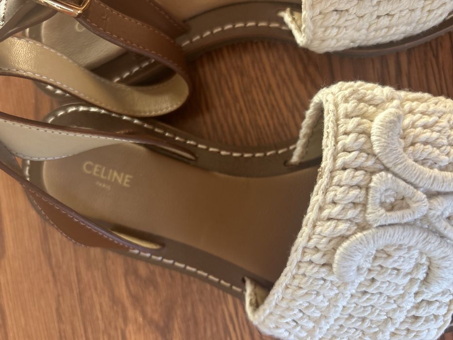 Celine сандали кожени 23,5 см стелка