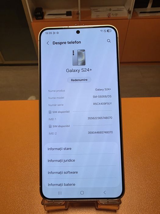 Samsung Galaxy S24 Plus 256gb Gray Dual Sim stare buna garantie bonus