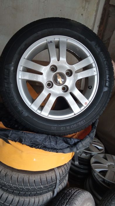 Диски родные от Chevrolet Лачетти на автошинах Мишлем Энерджи Савер