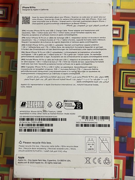 iPhone  16 Pro , 128 GB