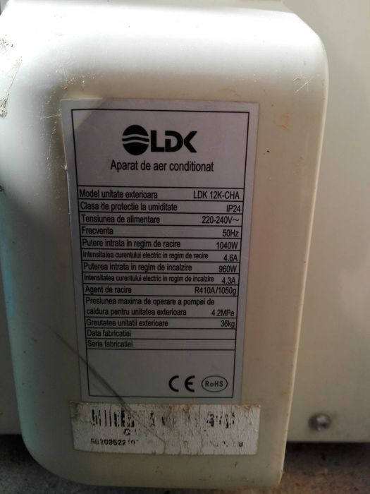 Aer conditionat LDK 12000 BTU partial functional