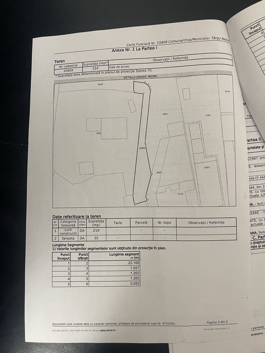 Teren intravilan 1095mp str marasesti nr 97