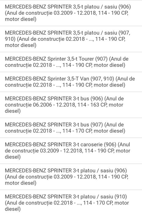 Senzor Noxe Sprinter  Filtru de  Particule  A0009050608, A0009059601 TOATA  GAMA  DE  SENZORI  NOXE  PRODUSE  NOI  ORIGINALE  MERCEDES  Doar intrebati