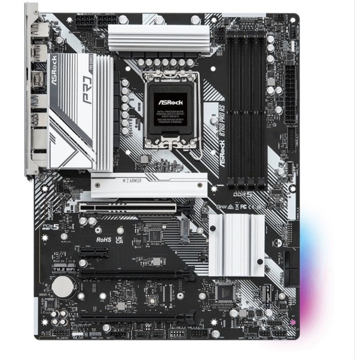 Продам материнскую плату ASRock B760M Pro RS в отличном состоянии.