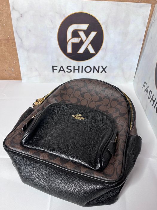 Rucsac dama negru-maro, model elegant, practic