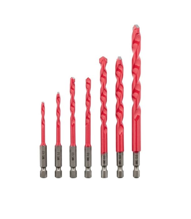 Set de 7 burghie profesionale PARKSIDE PERFORMANCE cu tija hexagonala