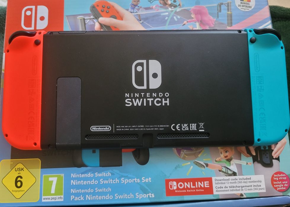 Nintendo switch cu joc sports (email),  accesorii originale