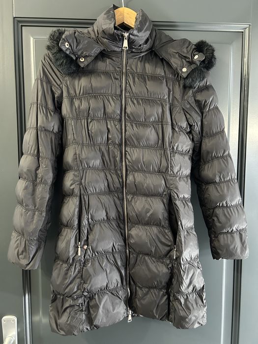 Geaca lunga blana Massimo Dutti XS