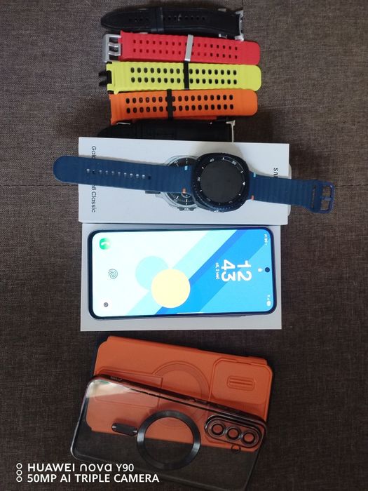 Samsung Galaxy A56 5G 256GB + Galaxy Watch 8 Classic LTE – ПЕРФЕКТНИ + ГАРАНЦИЯ