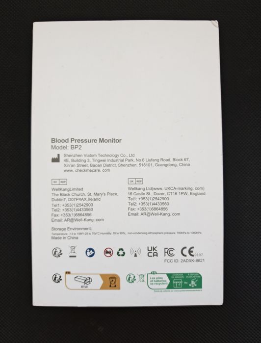 Смарт 2-in-1 Wireless Blood Pressure Monitor ECG/ Апарат за кръвно