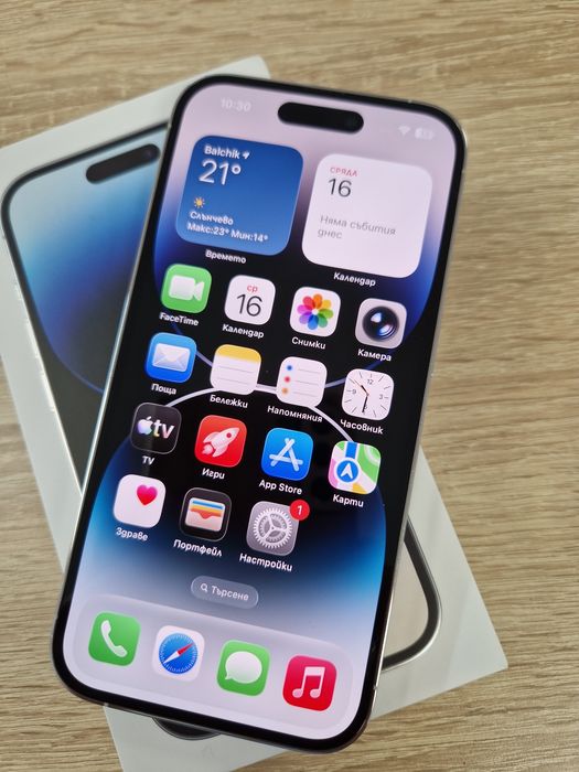 Iphone 14 Pro Silver-128gb/100% battery health