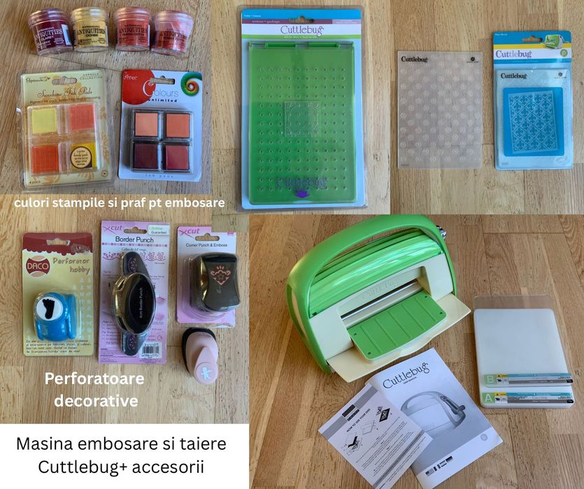 Presa si matrite taiere si embosare Sizzix Big Shot si Cuttlebug