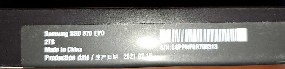 SSD Samsung 870 evo 2 TB sigilat