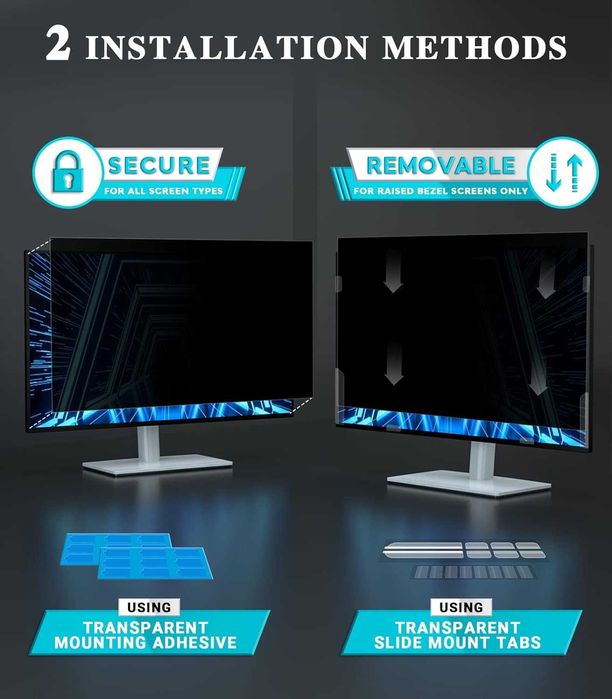 PYS 32-инчов екран за поверителност за 16:9 широкоекранен монитор