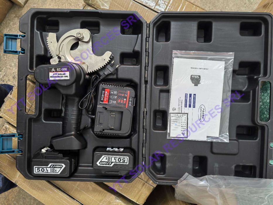 Ratchet / ghilotina / foarfeca electrica pentru taiat cabluri electrice pana la 50mm diametru