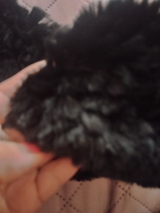 Кожена шапка тип качулка от заешка кожа