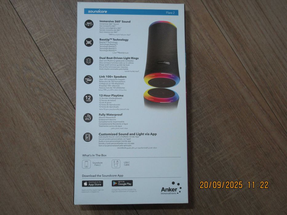 Boxa portabila Anker Soundcore Flare 2 Black