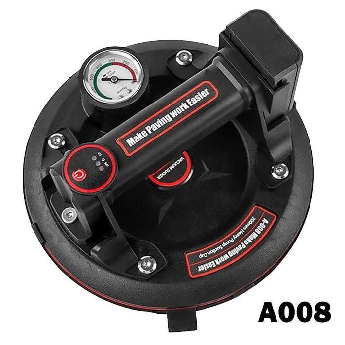 Вакуум вендуза акумулаторна с манометър, 200 мм, до 110 кг