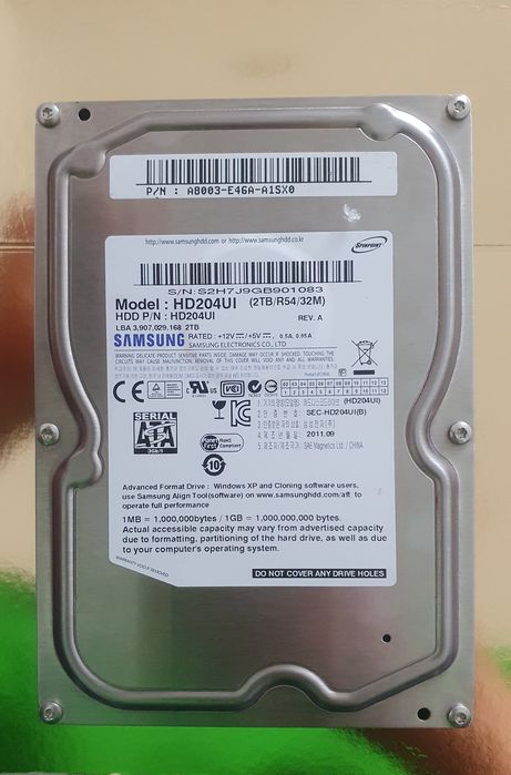 Жёсткий диск (HDD) Samsung HD204UI 2TB (3.5", SATA)