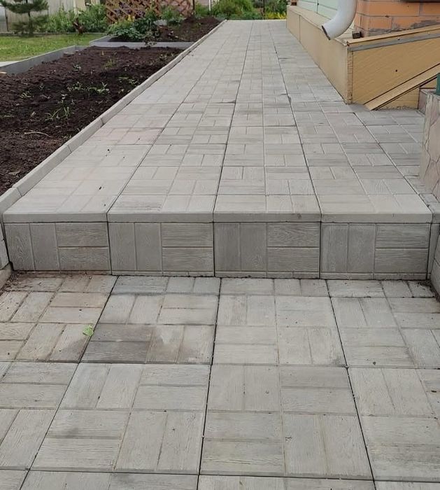 Брусчатка, тротуарная плитка, поребрик