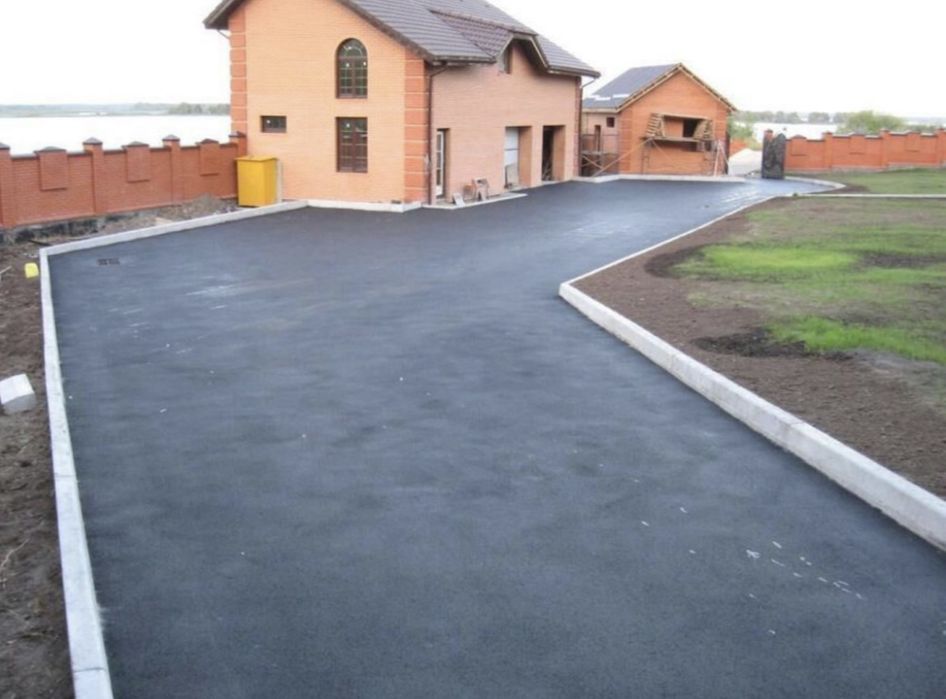 Укладка асфальта.Асфальтирование дорог