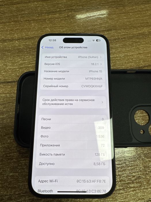 Iphone 15 128gb черный