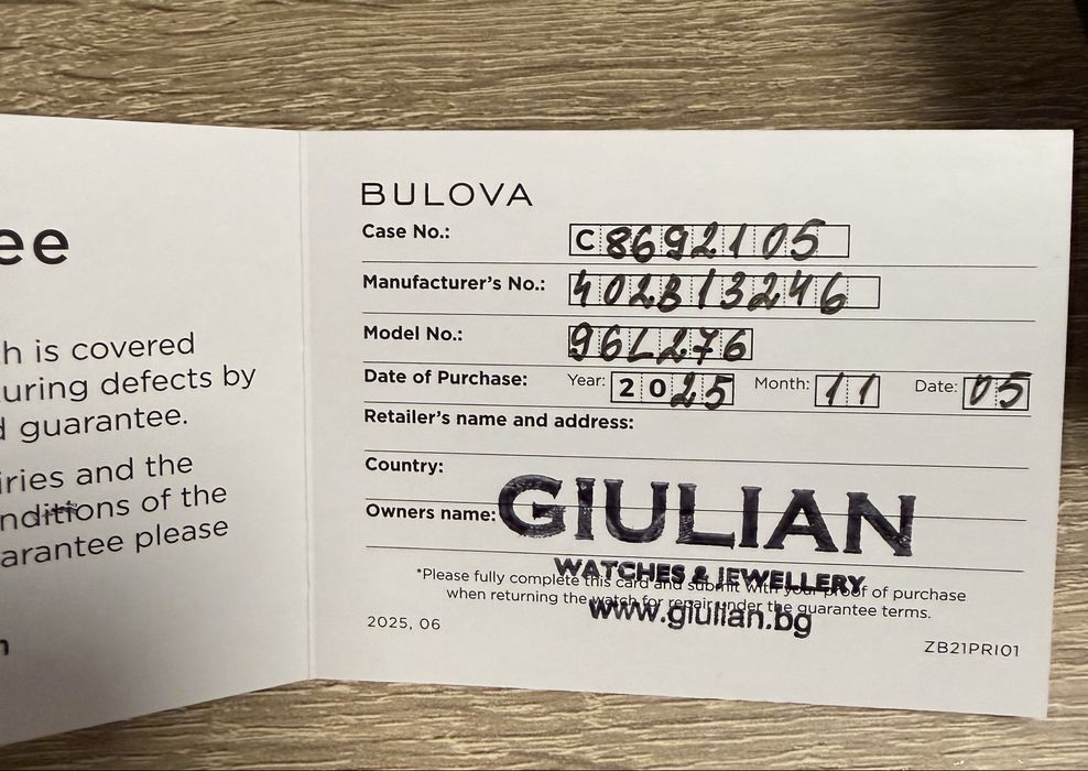 Дамски часовник Bulova Phantom Crystal 96L276