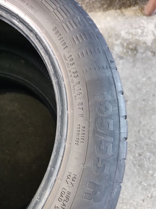 Vând 2 Cauciucuri 195/55/16 Continental Vara ca NOI Import recent Germania