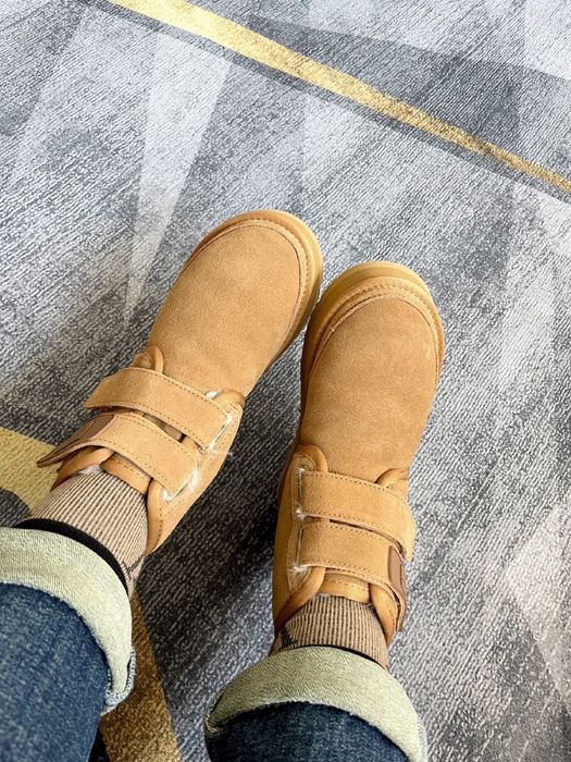 Pantofi noi de iarnă din piele de oaie și lână pentru femei