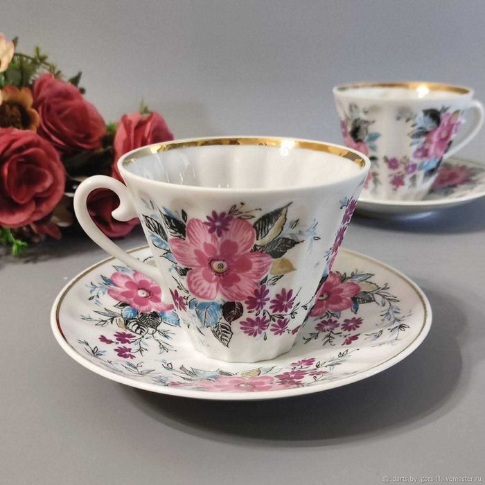 Руски порцелан, ЛФЗ, сет за чай