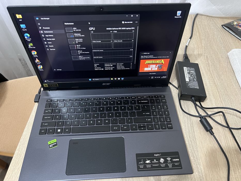 Acer A715-76G I5 12th rtx 3050