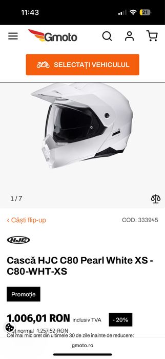 Casca moto HJC Marimea XS