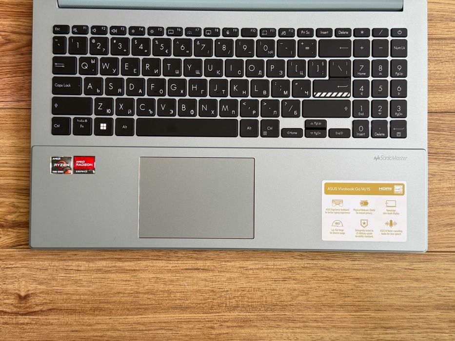 Asus VivoBook Go 15 Blue`Ryzen 7320U/8GB DDR5/256GB NVMe/Full HD/Бат 6ч/Подсветка
