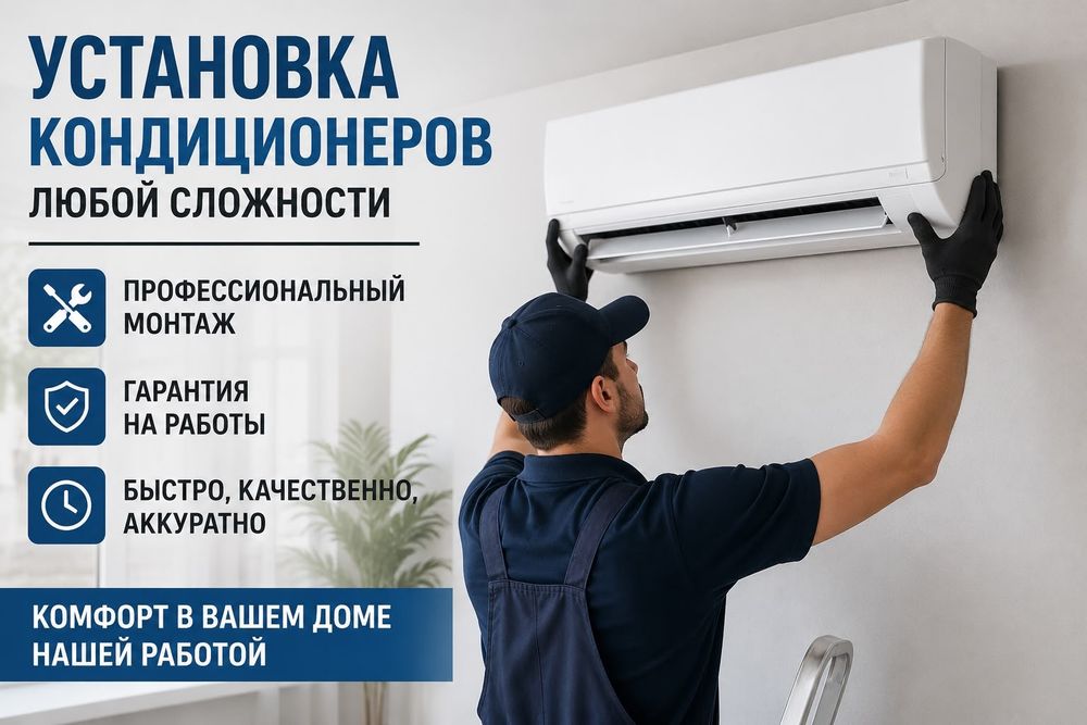 Установка кондиционера