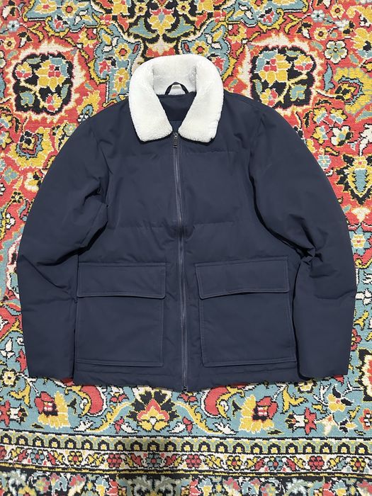 Зимняя куртка темно синяя