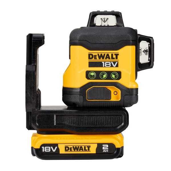 Лазерен нивелир линеен DeWALT DCLE34031D1, 18V, 3 лъча зелени